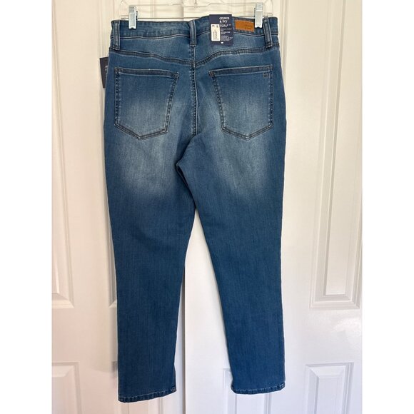 CROWN AND IVY sz 10 NEW High-rise Skinny Denim Jeans Everette Wash NEW - Picture 5 of 7